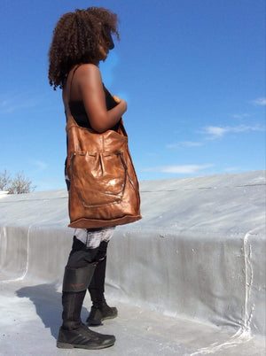 Lavazzon Leather Travel  Shoulder Tote Bag