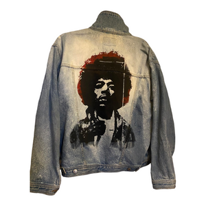 Jimi Hendrix recycle Denim Jacket