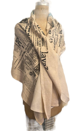 Convertible soft  women cashmere feel wrap/scarf